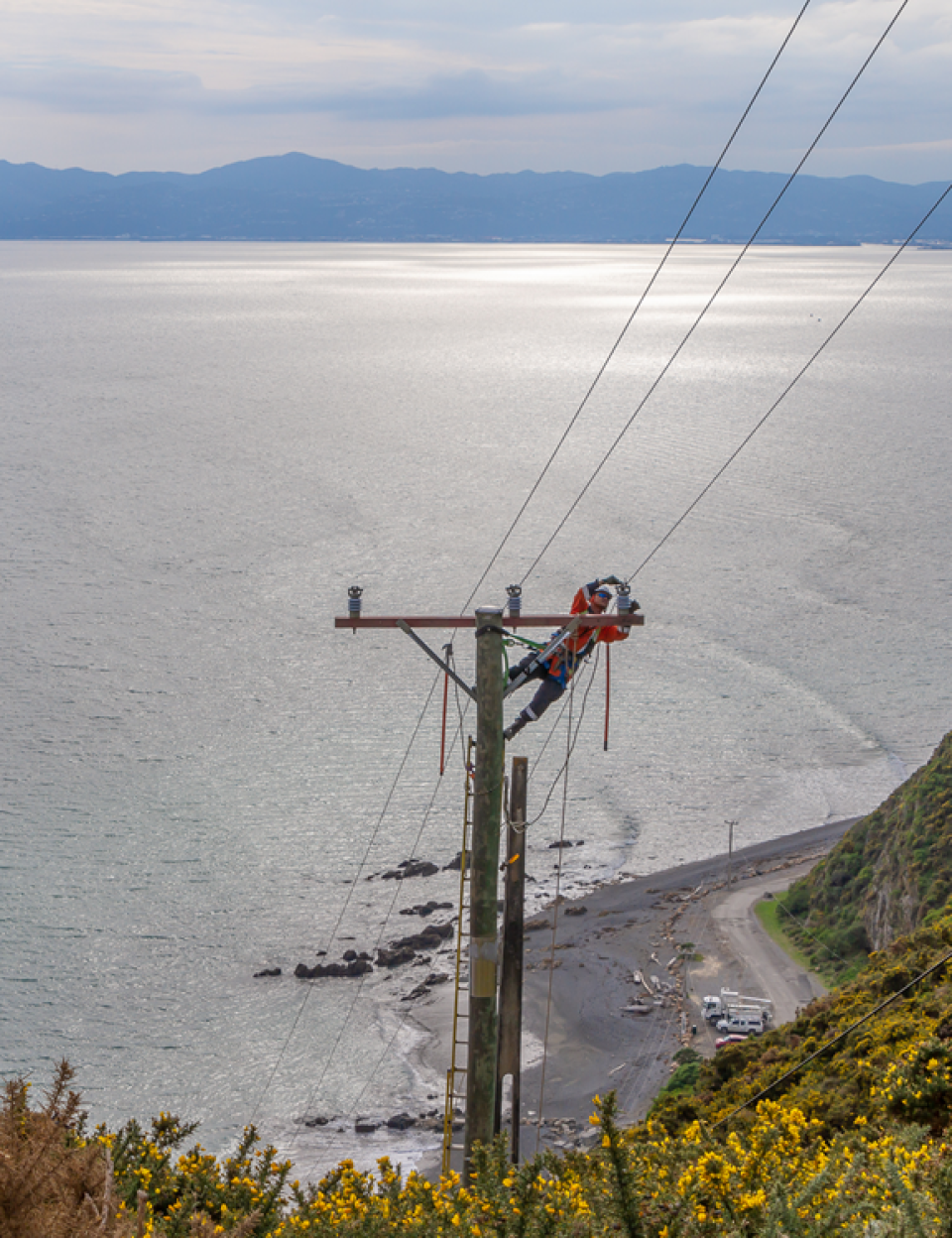 Pole Maintenance Over Harbour v2