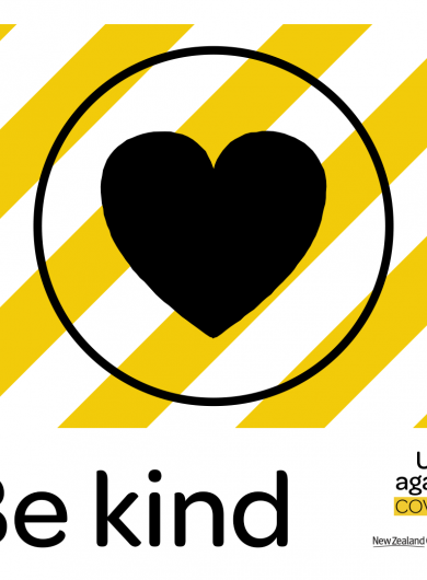 COVID 19 Be kind social media tile